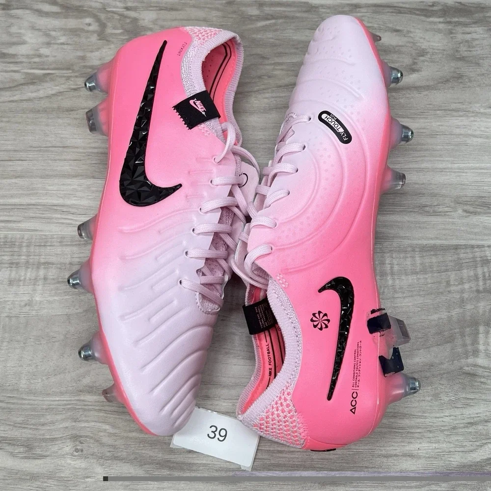 Nike Legend 10 Elite SG Pro ACC Pink FN7277-601 Soccer Cleats Men 6 Wmns 7.5 New